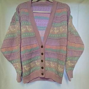 Pastel duck cardigan